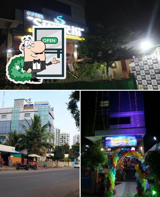 The exterior of Hotel Suruchi