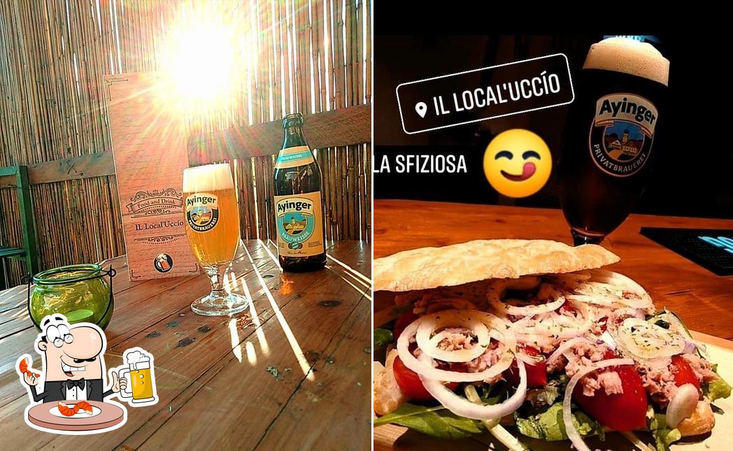 Puoi goderti un rinfrescante bicchiere di birra chiara o scura