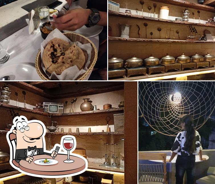 Take a look at the picture displaying food and interior at 84 ABOVE