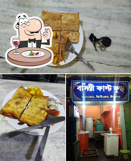 Food at Basanti Cabin