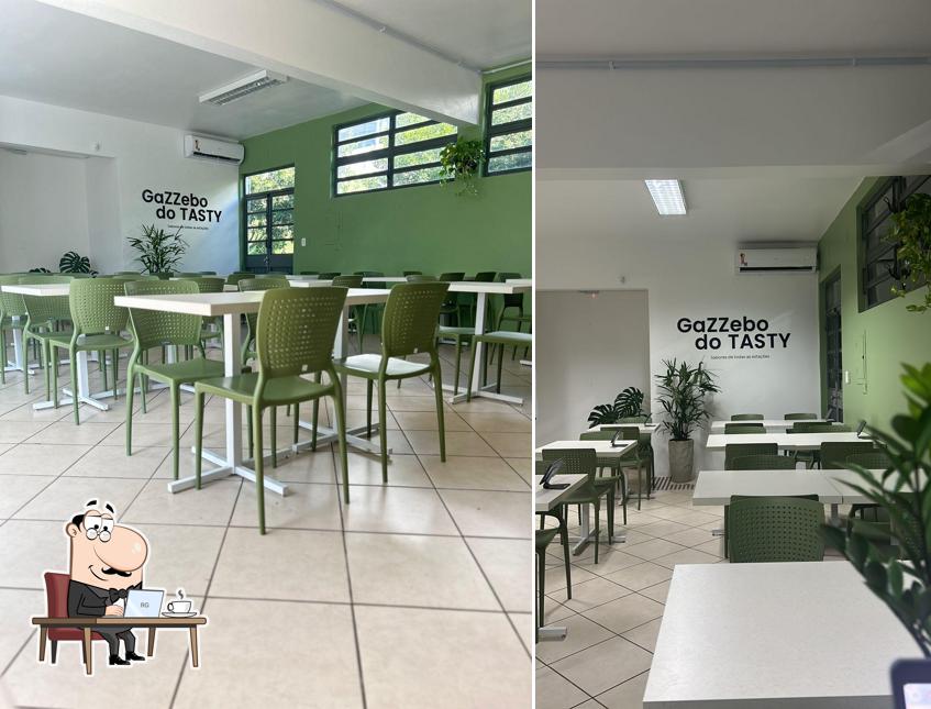 O interior do GaZZebo do TASTY