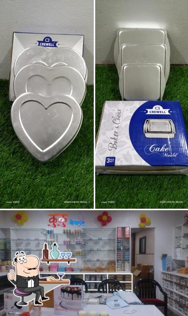 The image of interior and beverage at Kuku Bakes