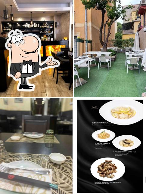 Gli interni di Rakki sushi