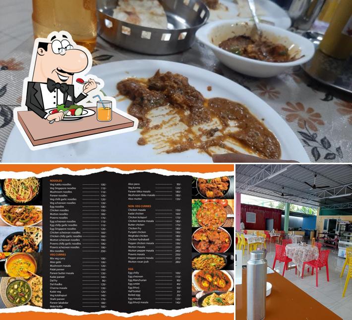 Check out the picture showing food and interior at Vareva family restaurant and dhaba