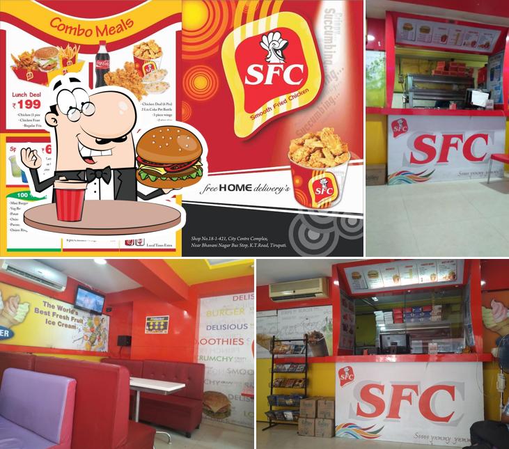 Try out a burger at SFC Restaurant
