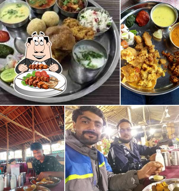 Meals at Shri Sai Dal Bafla laddu
