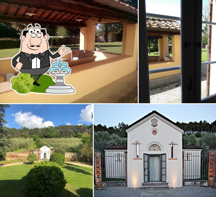 Puoi goderti l'aria fresca da seduto all'esterno di Albergo Villa Marta