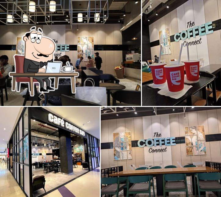 The interior of Café Coffee Day