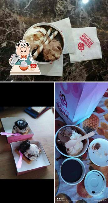 CREAM STONE serves a range of desserts