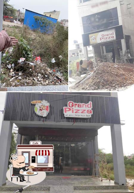 The exterior of Grand Pizza