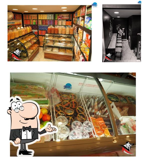The picture of interior and food at NILA BAKE HOUSE
