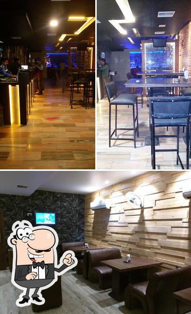 The interior of Aroma Bar & Restro