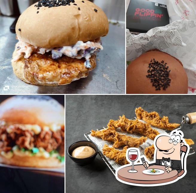 Pulled pork sandwich at GOOD FLIPPIN' BURGERS