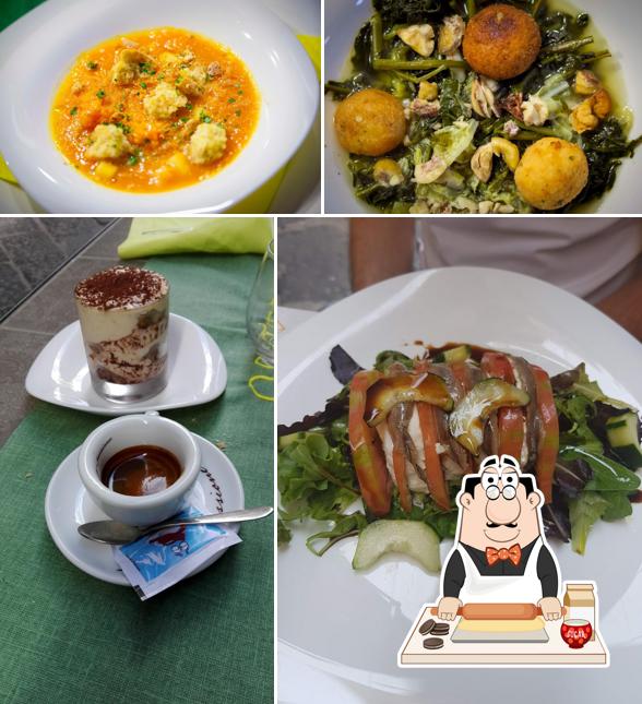 Osteria Je, Tu e Iss serve un'ampia varietà di dolci