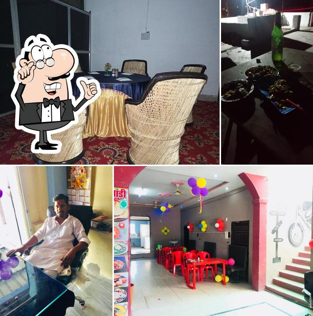 The interior of Rajwadi Hotel