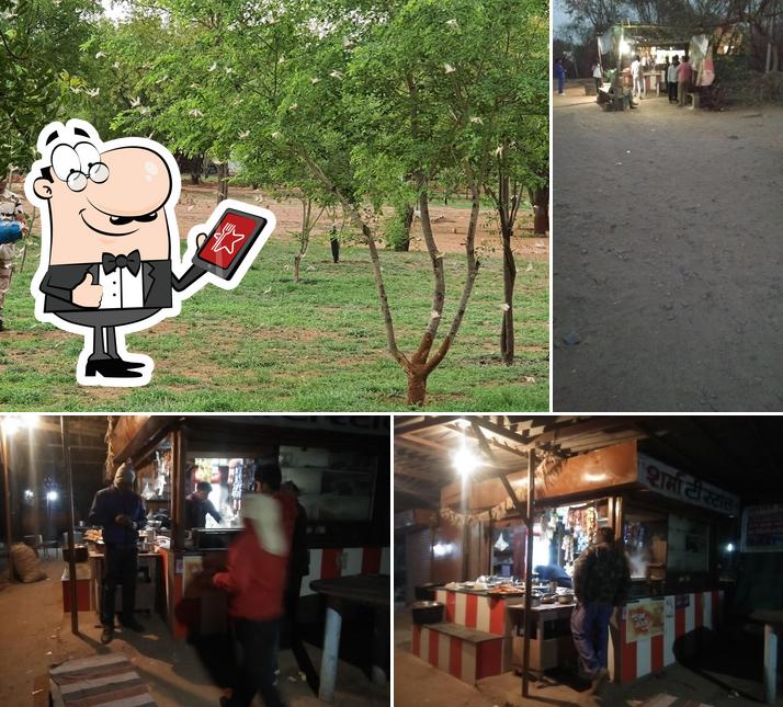 The exterior of Sharma Tea Stall