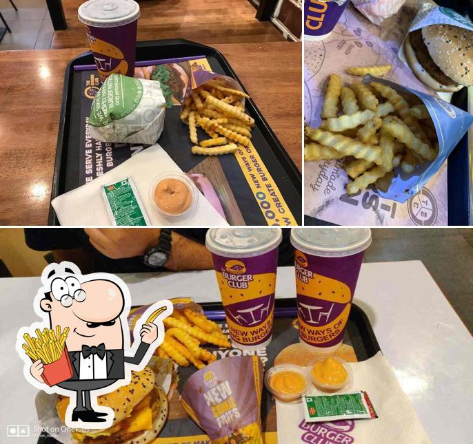Taste French-fried potatoes at The Burger Club