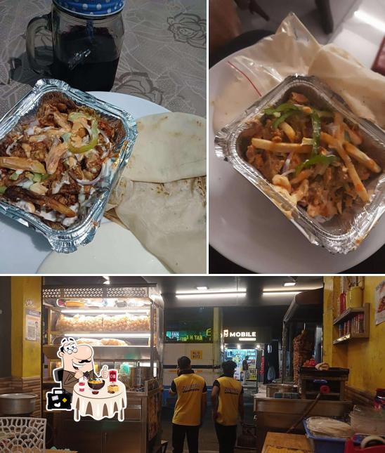 This is the photo displaying food and interior at Zwarma