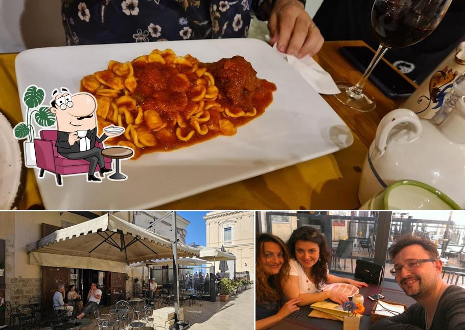 Guarda la foto che raffigura la interni e cibo di L'Osteria del Borgo Antico