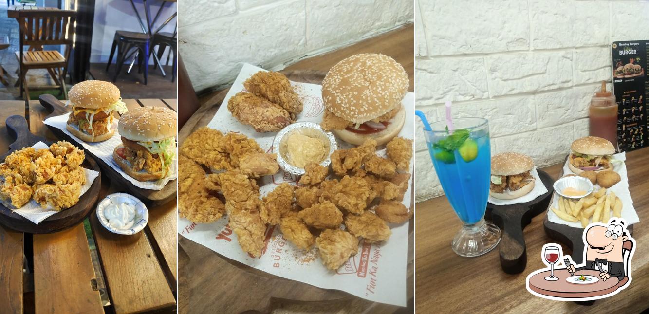 Food at Bombay Burger's