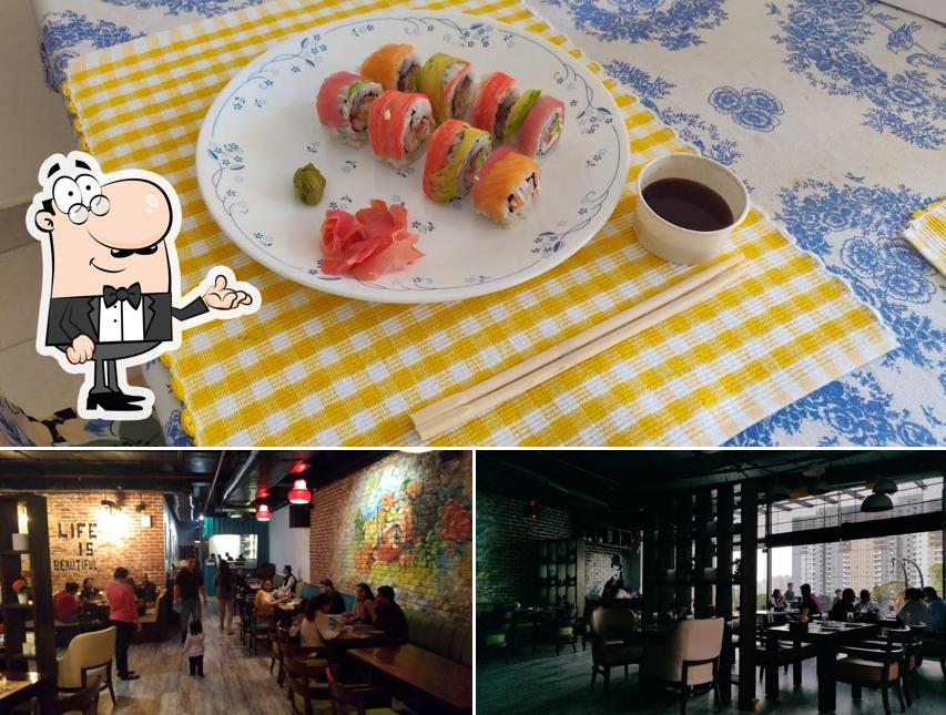 The picture of interior and food at Big Wong