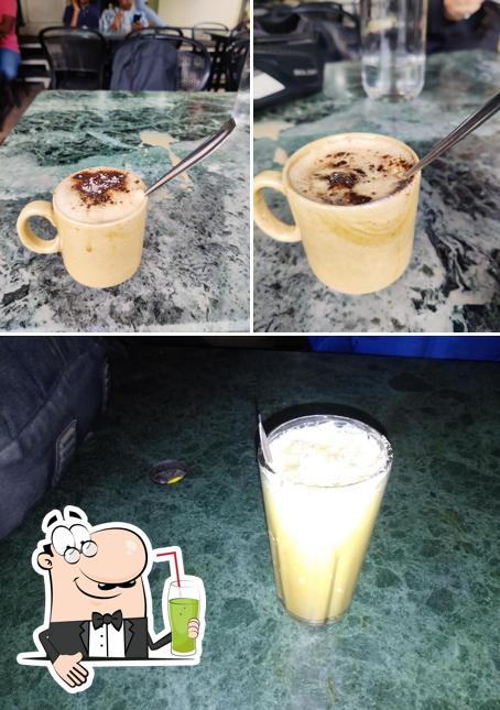 Enjoy a drink at Cafe Durga