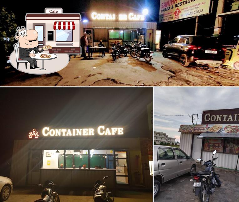 The exterior of Container Cafe
