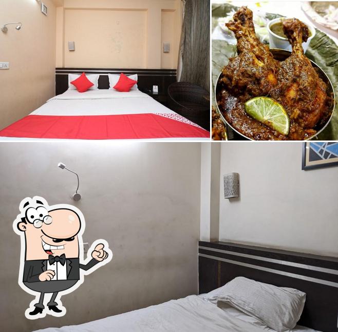 Take a seat at one of the tables at Hotel Kanisshk International