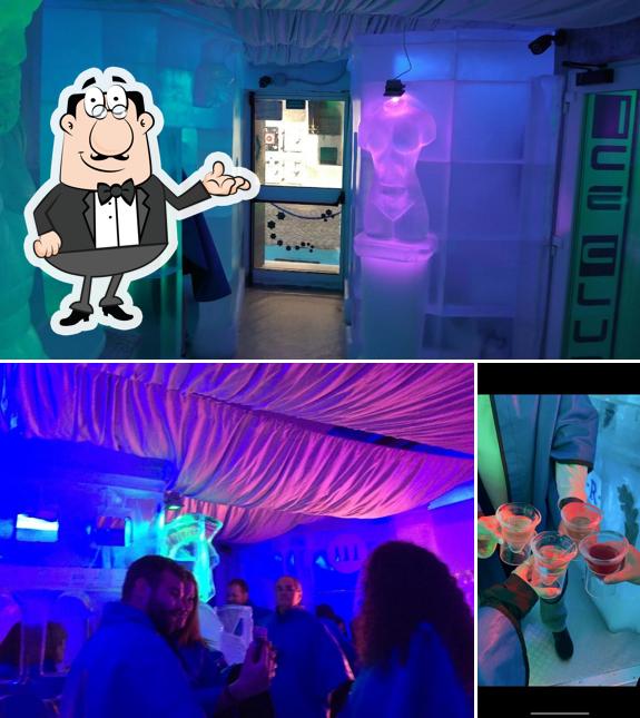 Gli interni di Ice Club Roma