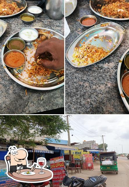 This is the picture displaying food and interior at Johnny Hotel