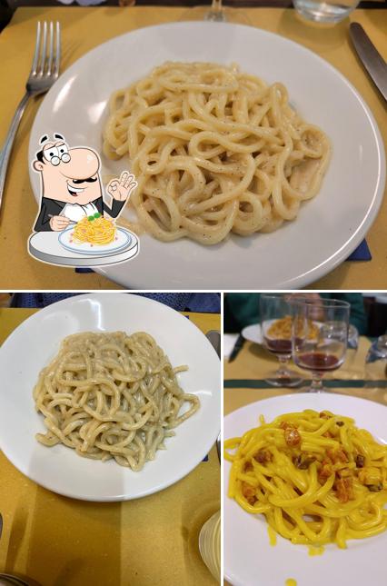 Spaghetti alla carbonara al Osteria al Palchetto