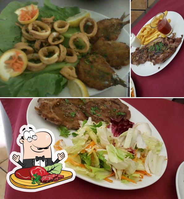 Prova i piatti di carne a Trattoria Gusto Siciliano