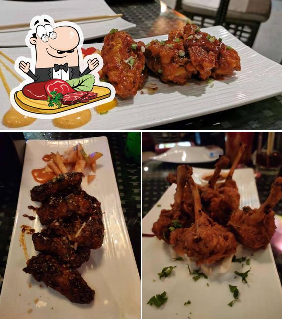 Order meat dishes from the menu