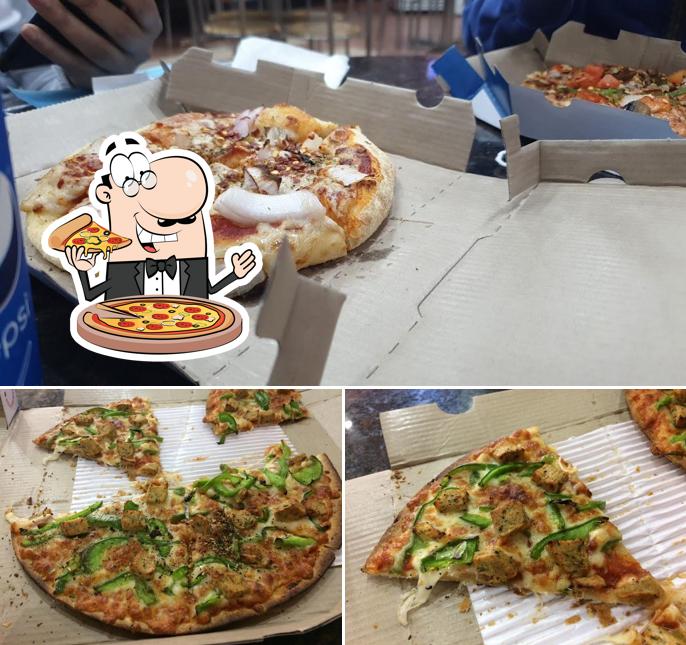 At Domino's Pizza Uchana, karnal, you can taste pizza