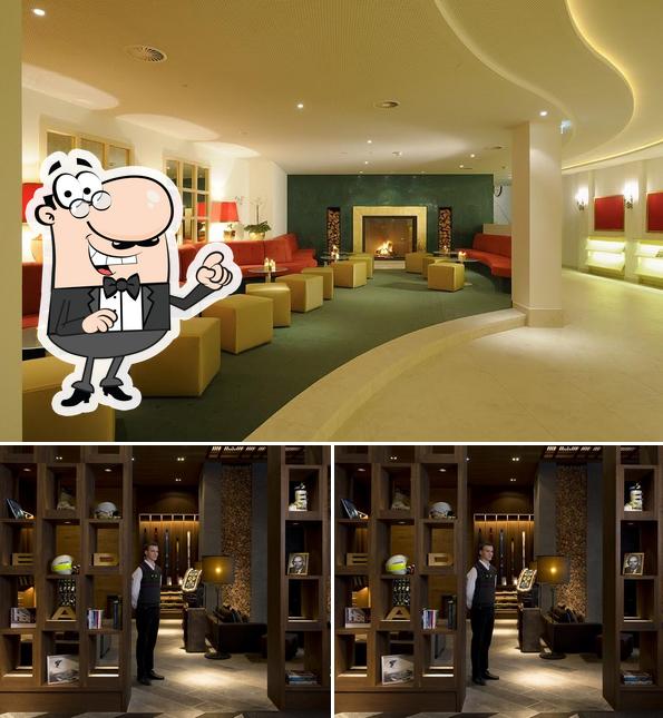 The interior of ANNAPOORNA Hotel