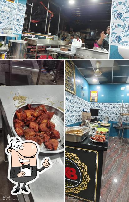 The interior of Ambur Kadhar Basha Briyani