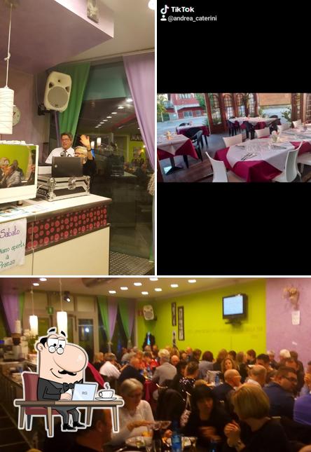 Gli interni di AL VOLO Ristorante pizzeria Asciano