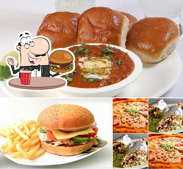 Get a burger at Swaad Fast Food, Kidwai Nagar