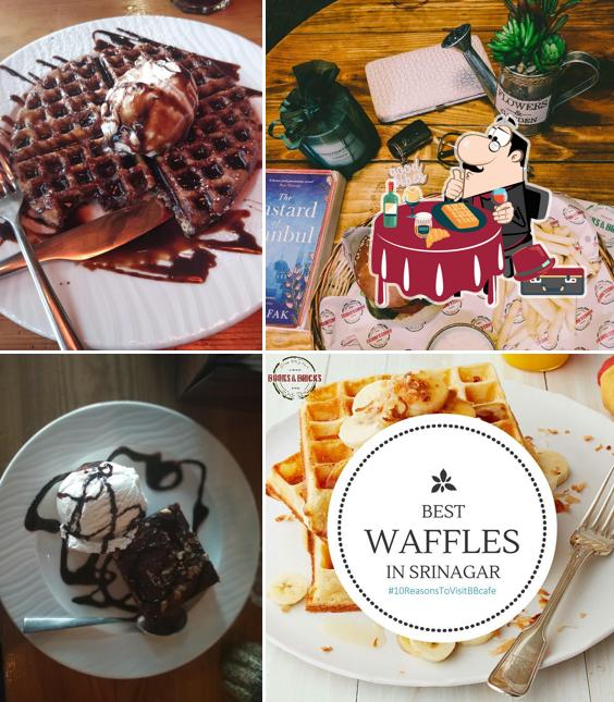 Waffles at Books & Bricks Cafe