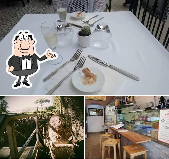 La interni e esterno del ristorante
