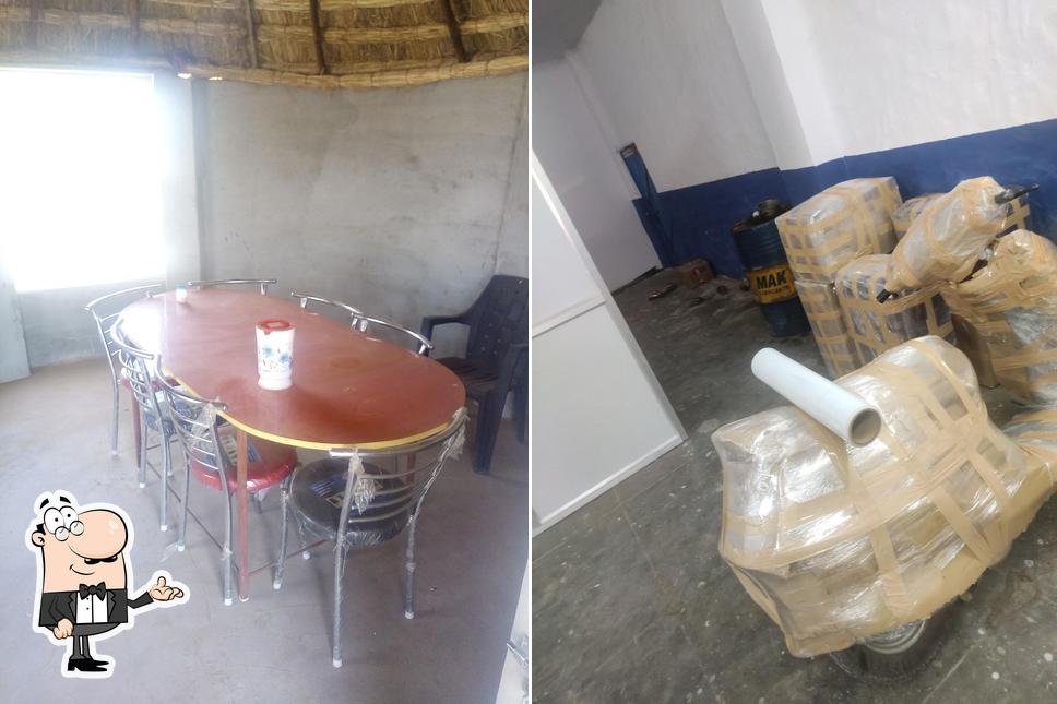 The interior of Choudhary hotel and family Dhaba