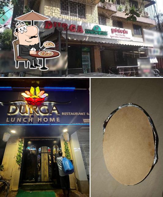 The exterior of Durga lunch home