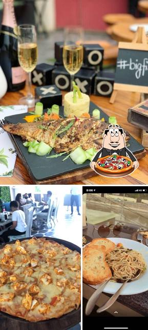Get pizza at GreenHouse Cafe