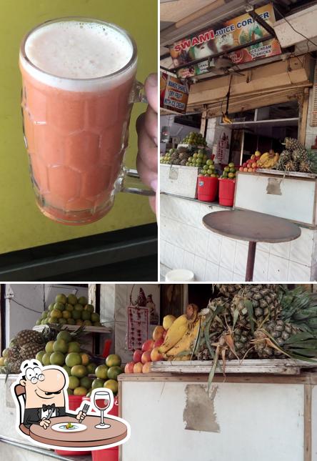 Food at Swami Juice Corner