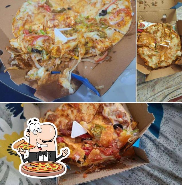 Pick various kinds of pizza