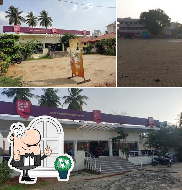 The exterior of Café Coffee Day