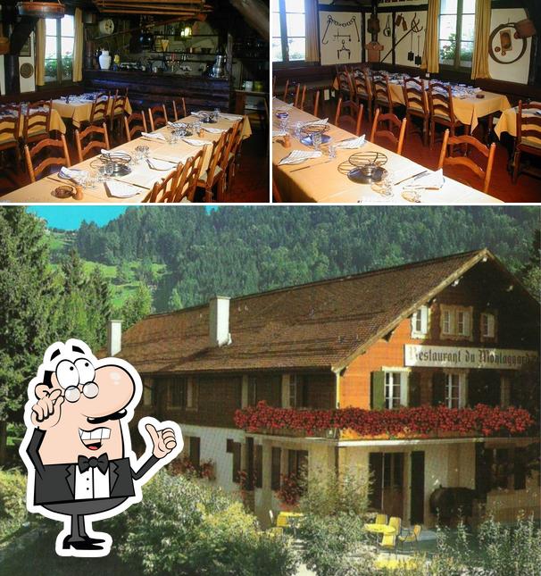 La foto di interni e esterno da Restaurant du Montagnard