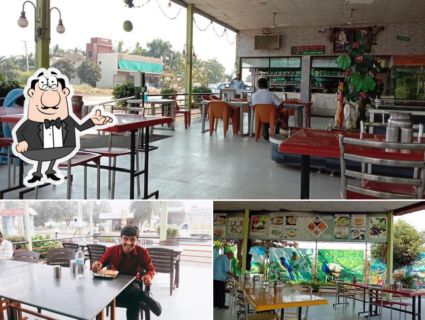 The interior of Hotel Vaishali Garden Restaurant