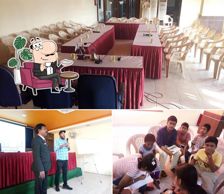 Take a seat at one of the tables at Lions Club Of Visakhapatnam