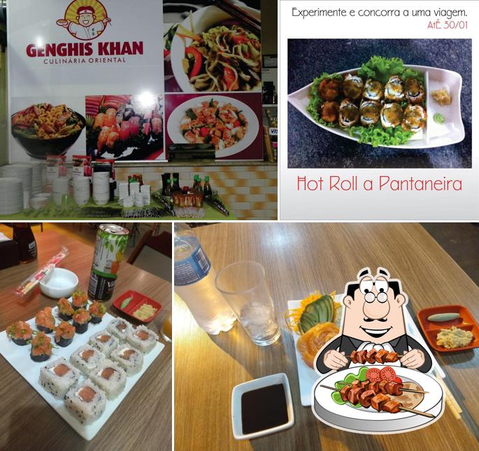 Comida em Genghis Khan Culinaria Oriental